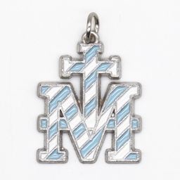 Miraculous Rhodium Catholic Medal Pendant - Marian Cross - Artesano