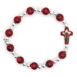 Precious Murano Glass Catholic Cross Bracelet – Made in Philippines – Artesano